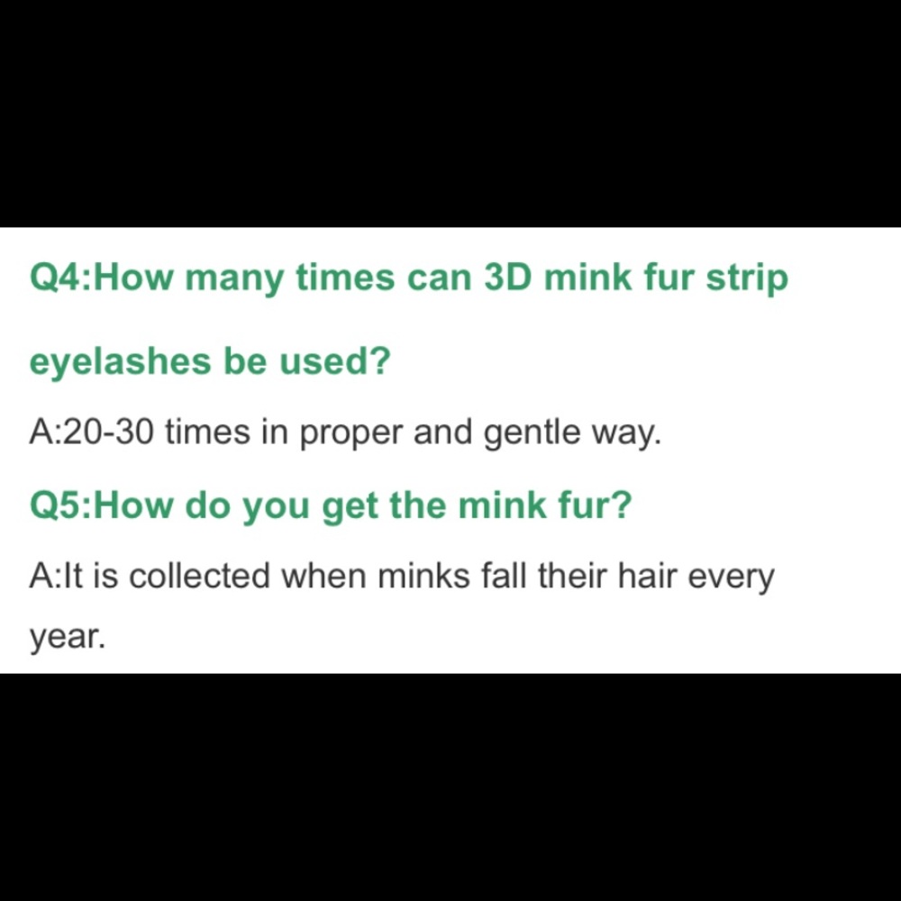 3D-P11 mink hair false eyelashes - Picture 8 of 8